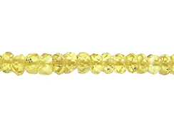 Faceted Yellow Sapphire Rondelles