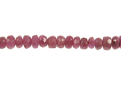 Faceted Ruby Rondelles