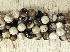 10mm Faceted Rounds Driftwood Agate