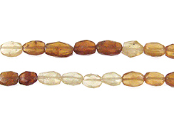 Faceted Hessonite Ovals