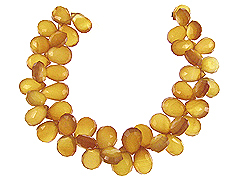 Faceted Yellow Chalcedony Drops