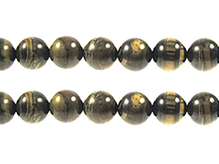 10mm Round Tiger Eye Beads
