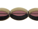 Metallic Glass Marquise Shaped Beads - Purple *New Item*