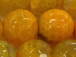 10mm Faceted Round Agate Nectarine Orange Gemstone Strand