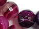 Blooming Orchid Pink 10mm Faceted Round Agate Gemstone Full Strand 