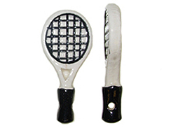 Ceramic Large Tennis Racket Bead