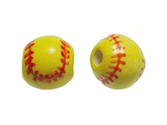 Ceramic Medium Softball Bead