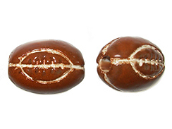 Ceramic Rugby Ball Bead