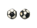 Ceramic Small Soccer Ball Bead - Bulk Pack of 100pcs