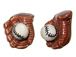 Ceramic Large Baseball Glove and Ball Bead