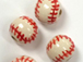 Ceramic Large Baseball (Red Stitch) Bead