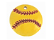 Ceramic Softball Pendant