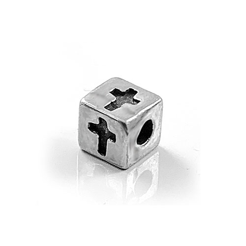 4.3mm Sterling Silver Symbol Cross