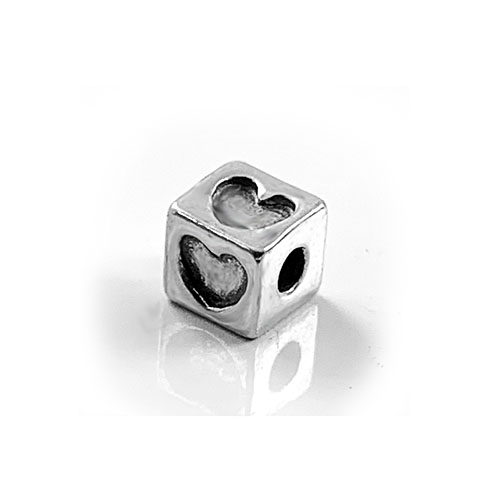 4.3mm Sterling Silver Symbol Heart