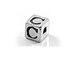 4.3mm Sterling Silver Letter Bead C