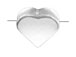 6.6x7.6mm Heart Shape Sterling Silver Symbol Blank