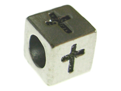 4.8mm Sterling Silver Cross Symbol