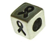 4.8mm Sterling Silver Ribbon Symbol