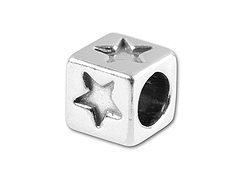 5.5mm Sterling Silver Symbol Bead - Star