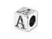 5.5mm Sterling Silver Alphabet Bead - A