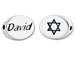 2 count  DAVID2 Sterling Silver Oval Message Bead CLEARANCE SALE