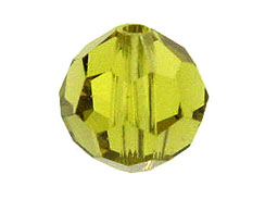 36 Lime - 4mm Swarovski Faceted Round Beads 