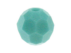24 Turquoise - 6mm Swarovski Faceted Round Beads 