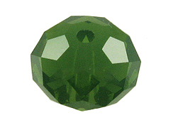 8mm Palace Green Opal - Swarovski Crystal Rondelles 