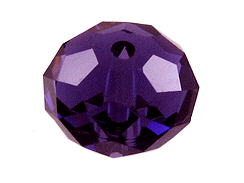 8mm Purple Velvet - Swarovski Crystal Rondelles 