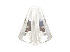 Crystal - 8x7mm Swarovski Faceted Cone Beads