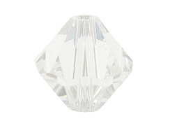 100 Crystal - 4mm Swarovski Faceted Bicone Beads