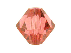 18 Padparadscha - 8mm Swarovski Faceted Bicone Beads