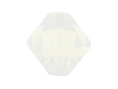 18 White Opal - 8mm Swarovski Faceted Bicone Beads
