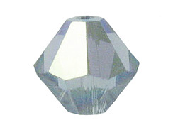 Indian Sapphire AB 6mm  - Swarovski Bicone Crystal Beads