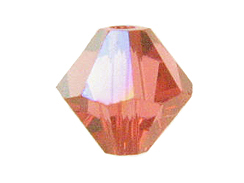 Padparadscha AB 6mm  - Swarovski Bicone Crystal Beads