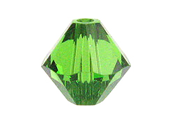 100 Fern Green - 4mm Swarovski Faceted Bicone Beads