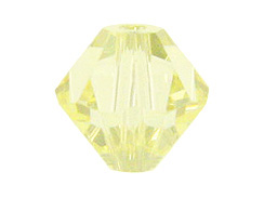 Crystal Lemon - 8mm Bicone Custom Coated Swarovski Crystals