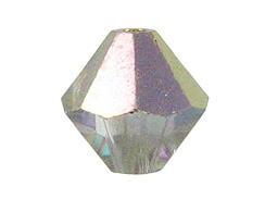 18 Crystal Vitrail Light - 8mm Faceted  Bicone Custom Coated Swarovski Beads 