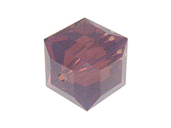 6 Cyclamen Opal - 8mm Swarovski Faceted Cube Beads 