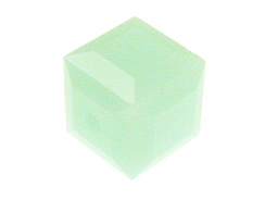12 Mint Alabaster - 6mm Swarovski Faceted Cube Beads 