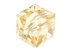 6 Silk - 8mm Swarovski Faceted Cube Beads