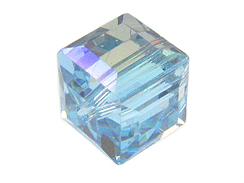 12 Alexandrite AB - 6mm Swarovski Faceted Cube Beads