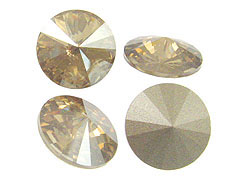 Swarovki 1122 16mm Rivoli Stones Crystal Golden Shadow