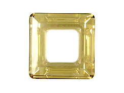 Crystal Golden Shadow - 20mm Square Frame - Swarovski Frames