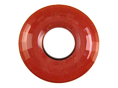 Crystal Red Magma - 38mm Swarovski  Disk Pendant