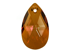Crystal Copper - 28mm Swarovski  Pear Shape Drop