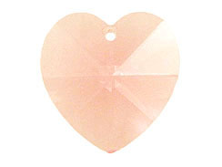Light Rose - 14.4x14mm Swarovski  Heart Shape Pendant