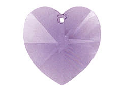 Tanzanite - 18x17.5mm Swarovski  Heart Shape Pendant