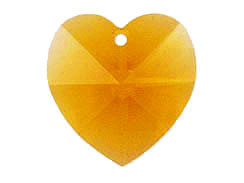 Topaz - 18x17.5mm Swarovski  Heart Shape Pendant