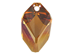 Crystal Copper - 22mm Swarovski  Cubist Pendant